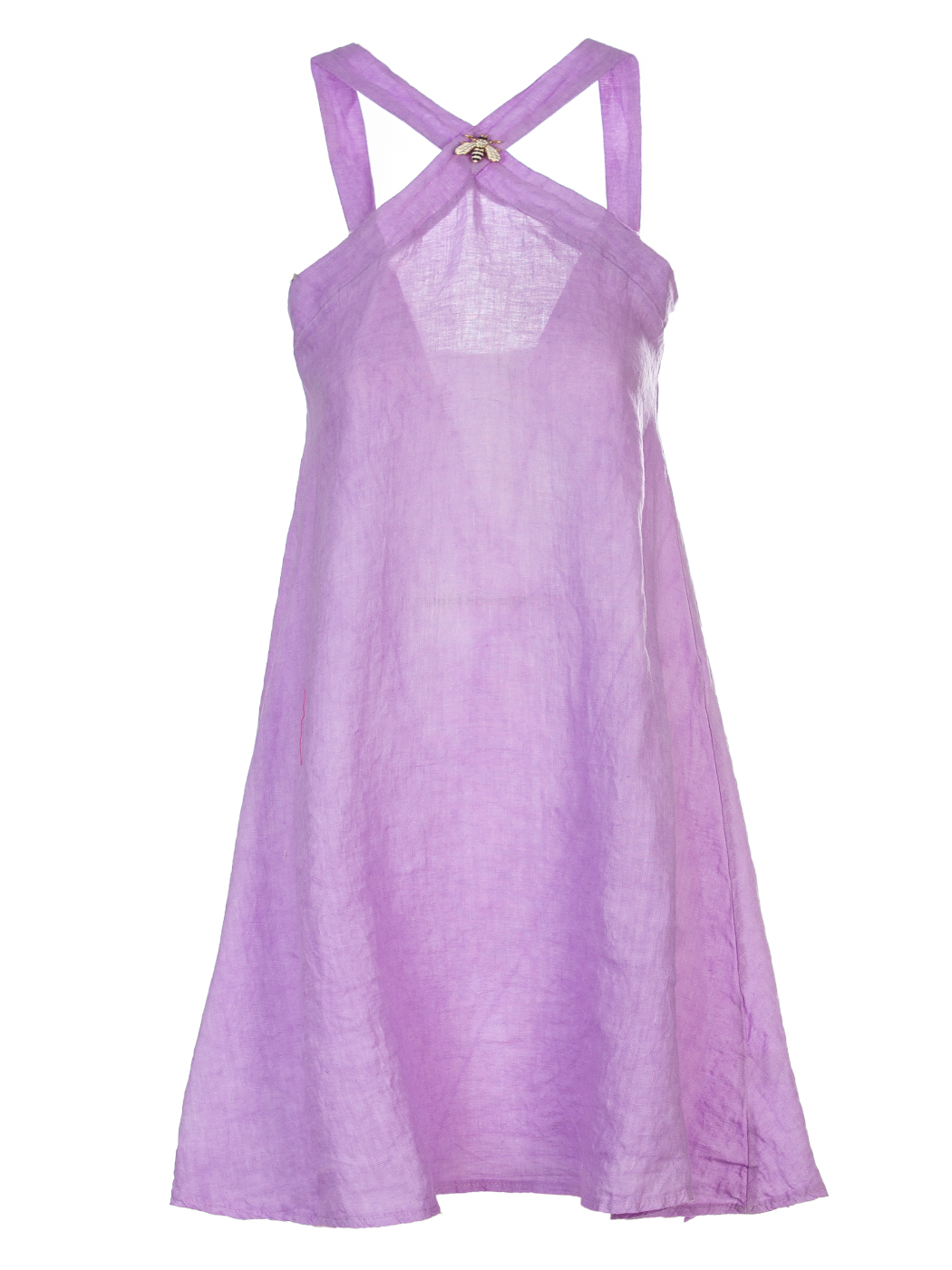 ABITO CORTO DETTAGLIO COLLO, 3TG  - LILAC
